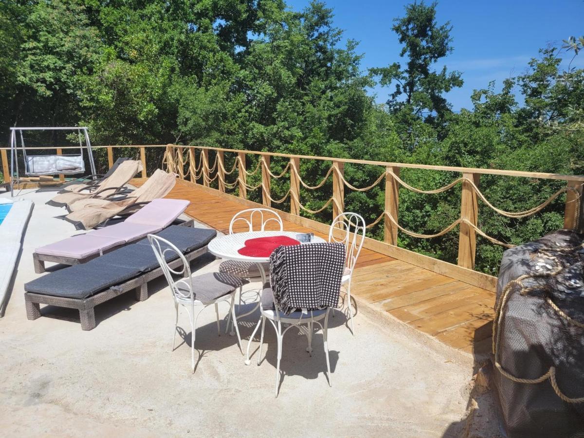 Ferienwohnung mit beheiztem Pool Kroatien Herbst und Winter Lovran Exterior foto